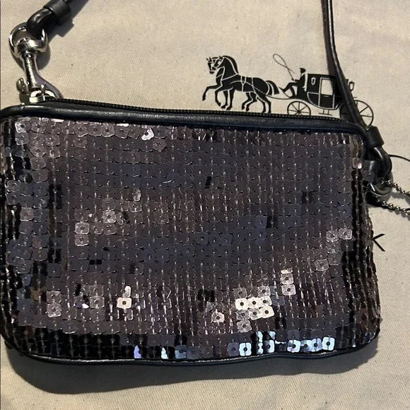 Coach Sequin Wristlet No Callouts EUC - Picture 4 of 5